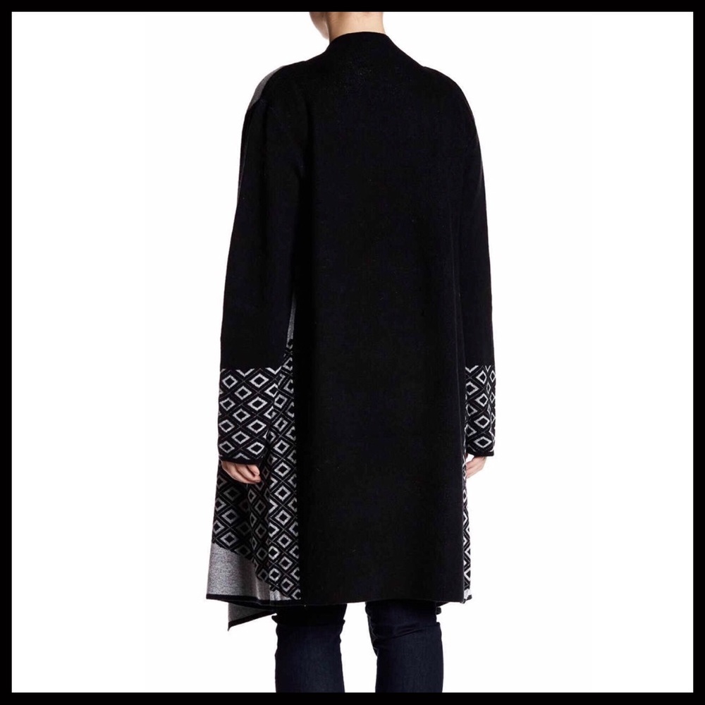 LUX KNIT LONG SHAWL DRAPED CARDIGAN A2C - Picture 3 of 8